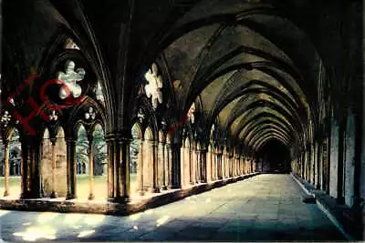 Picture Postcard> Salisbury Cathedral The Cloisters Walk [J Arthur Dixon] 1491 • £2.39